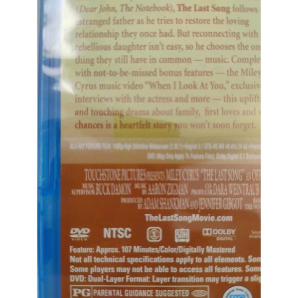 The Last Song (2010) - Blu-ray + DVD [Sealed] - Picture 10 of 14